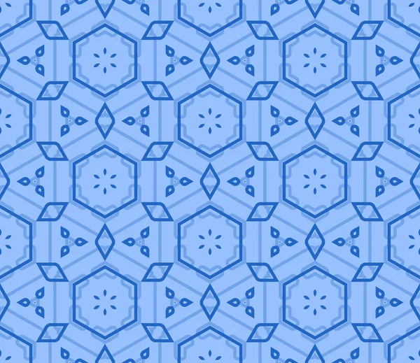 Ретро-синий бесшовные векторные обои — стоковый вектор