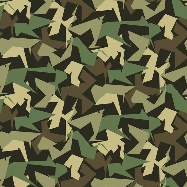 Abstract Vector Military Camouflage Background — Stock Vector