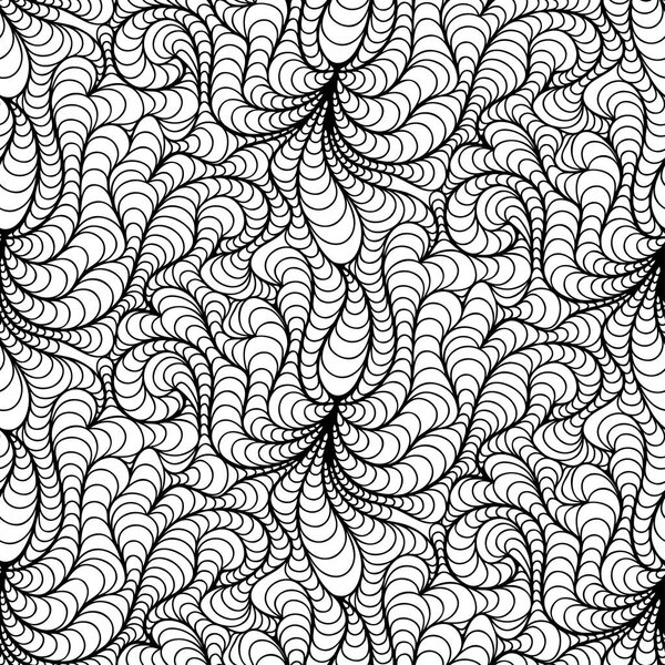 Vector floral background of drawn lines