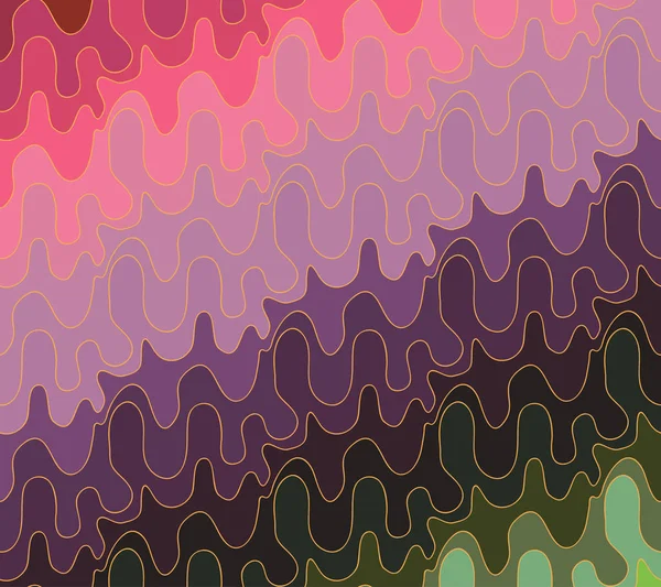 Векторний хвильовий фон каракулів намальованих ліній — стоковий вектор