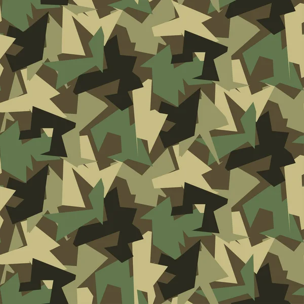 Abstract Vector Military Camouflage Background — Stock Vector