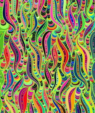 Karalama el çizimlerinin vektör dalga arkaplanı