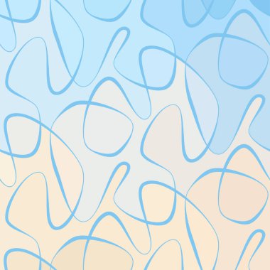 Karalama el çizimlerinin vektör dalga arkaplanı