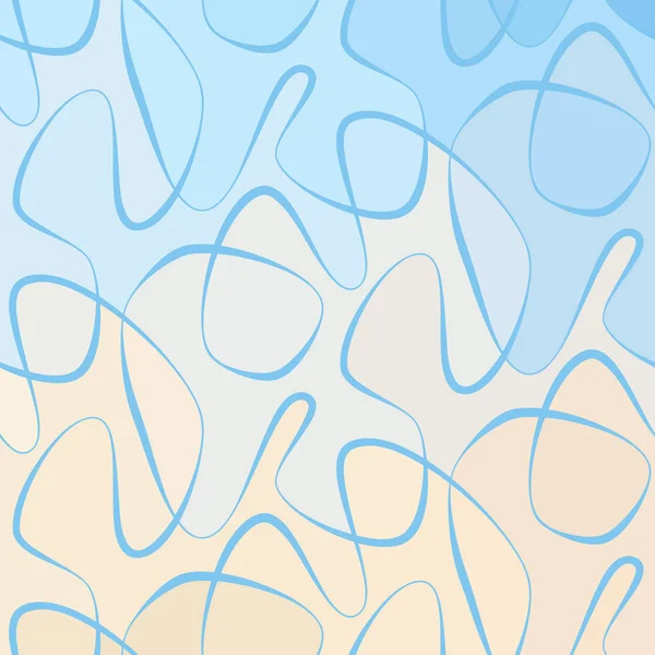 Fond d'onde vectorielle de lignes dessinées à la main doodle — Image vectorielle