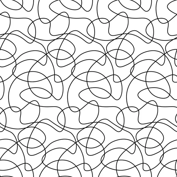 Fondo floral vectorial de líneas dibujadas — Vector de stock