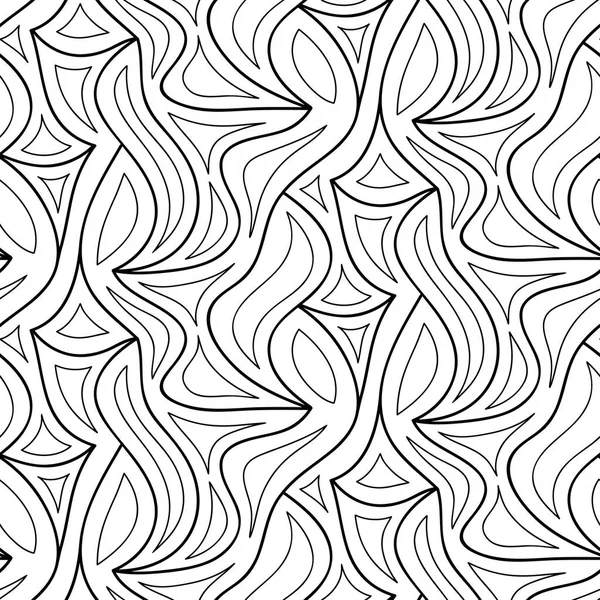 Vektor blommig bakgrund ritade linjer — Stock vektor