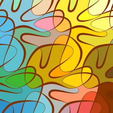 Karalama el çizimlerinin vektör dalga arkaplanı