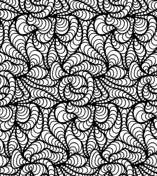 Vector floral background of drawn lines