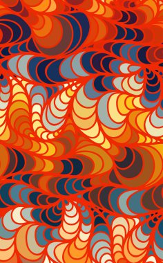 Karalama el çizimlerinin vektör dalga arkaplanı