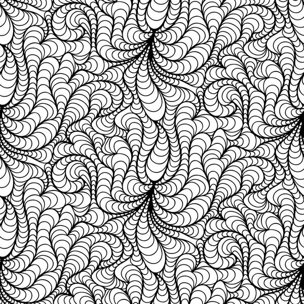 Vector floral background of drawn lines