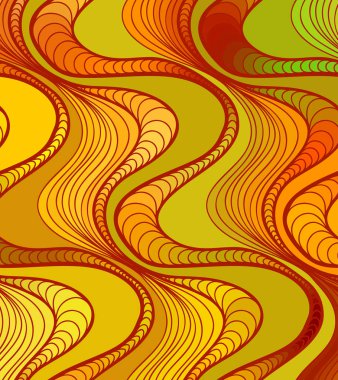 Karalama el çizimlerinin vektör dalga arkaplanı