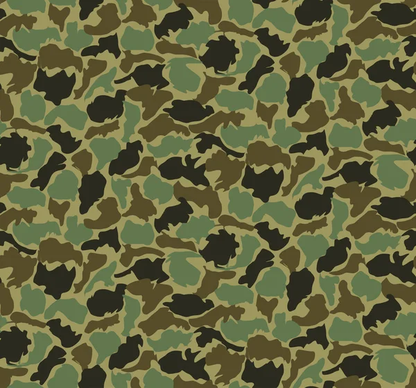 Abstract Military Camouflage Background — Stock Vector