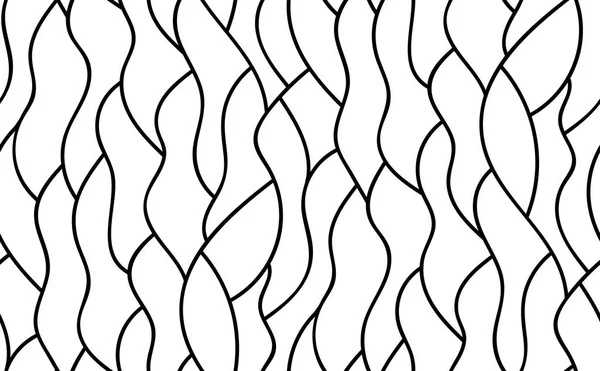 Vektorfloraler Hintergrund gezeichneter Linien — Stockvektor