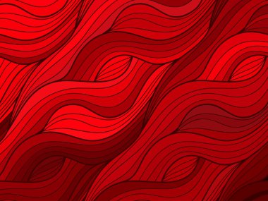 Karalama el çizimlerinin vektör dalga arkaplanı