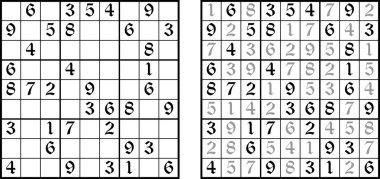 Vektör Sudoku oyunu