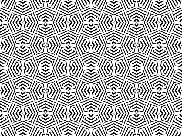 Kusursuz siyah ve beyaz geometrik desen