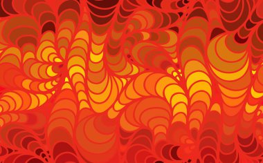 Karalama el çizimlerinin vektör dalga arkaplanı