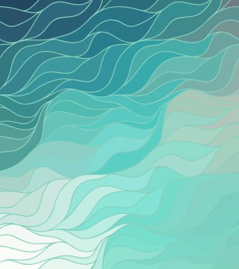 Karalama el çizimlerinin vektör dalga arkaplanı