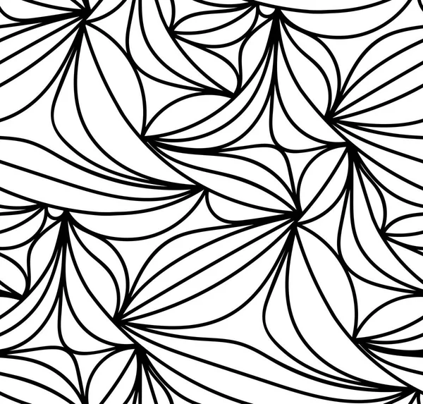 Vektor blommig bakgrund ritade linjer — Stock vektor