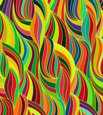 Karalama el çizimlerinin vektör dalga arkaplanı