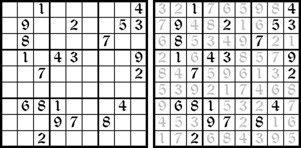 Vector Sudoku-spel — Stock vektor
