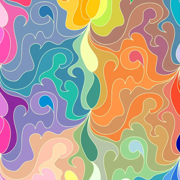 Fond d'onde vectorielle de lignes dessinées à la main doodle — Image vectorielle