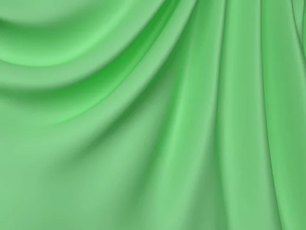 Абстрактная текстура. Зеленый шелк — стоковое фото