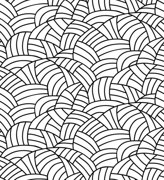 描かれた線のベクトル花の背景 — ストックベクタ