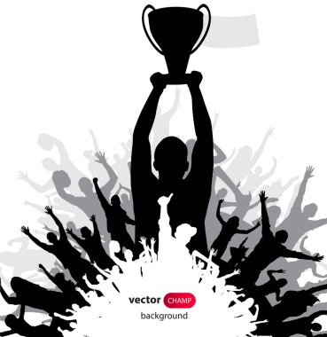 Şampiyonlar Kupası. Poster. Vektör
