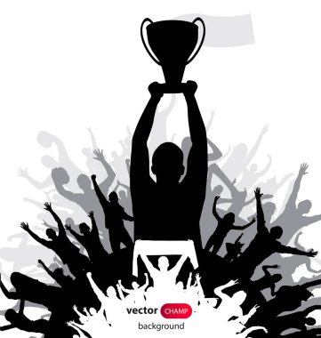 Şampiyonlar Kupası. Poster. Vektör