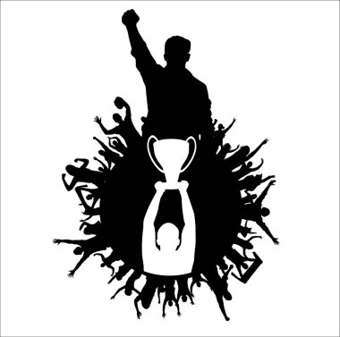 Şampiyonlar Kupası. Poster. Vektör