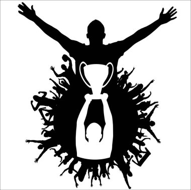 Şampiyonlar Kupası. Poster. Vektör