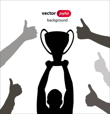 Eller eğlenceli insanlar. Vektör