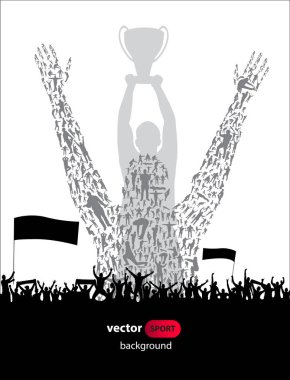 Eller eğlenceli insanlar. Vektör