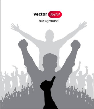 Eller eğlenceli insanlar. Vektör