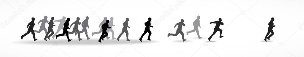 Running man in animation 'sequence frame loops. ⬇ Vector Image by ...