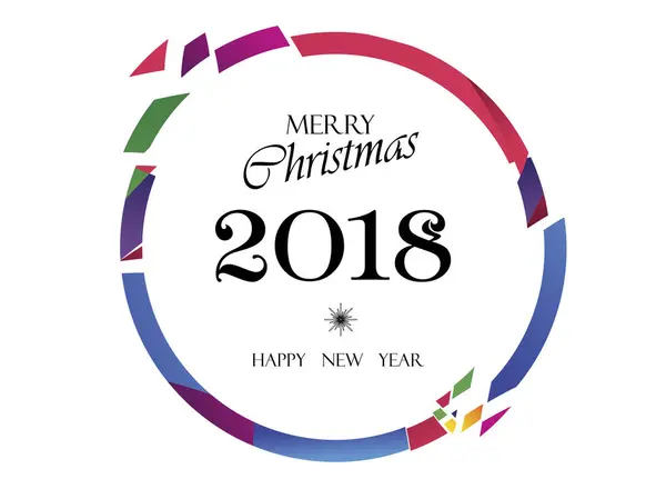 Щасливий Новий Рік 2018 — стоковий вектор