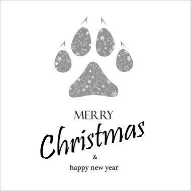 Christmas cards 2018 per year dog clipart