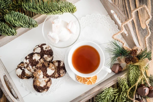 Chocolate cookies. Cookie with cracks. Cracked chocolate biscuits. Christmas chocolate cookies. Christmas biscuits. Chocolate cookies with cracks.