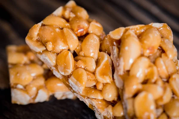 Kozinaki with seeds, nuts, sesame and honey.