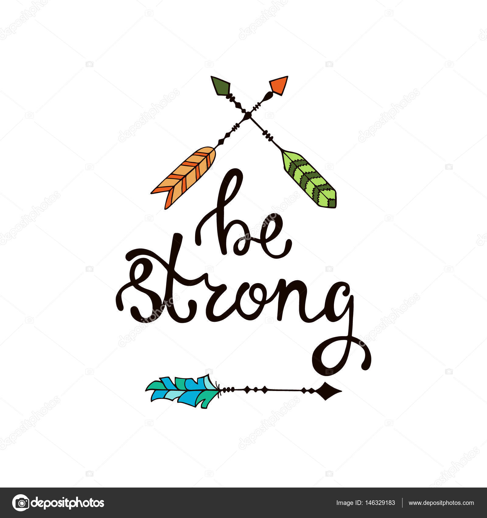Image vectorielle Sois forte. Citation inspirante sur la liberté . par  ©maroshka - 146329183, image size:963x1024