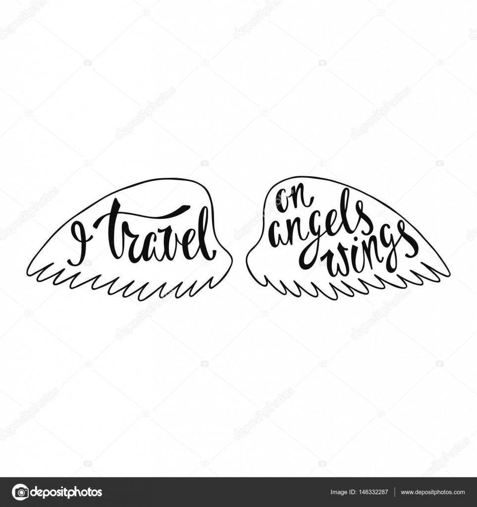 Je Voyage Sur Les Ailes Danges Citation Inspirante Image