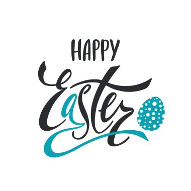 Happy Easter greeting card.  clipart