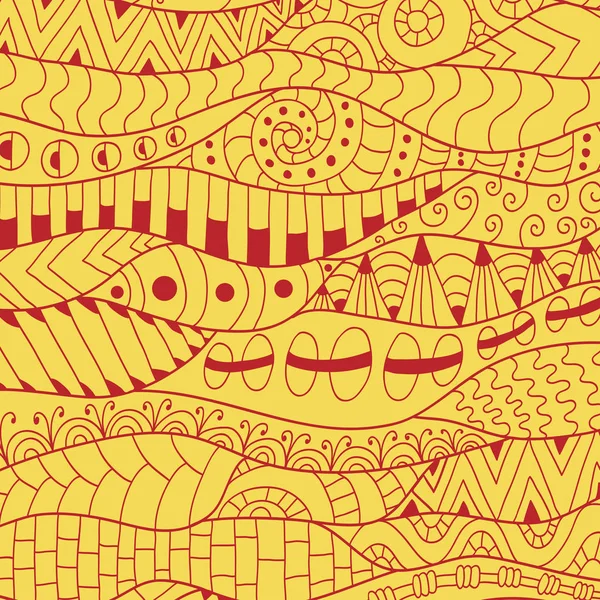 カラフルな輪郭の背景。装飾的な民族パターン. — ストックベクタ