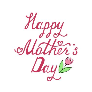 Anneler günü tipografik arka plan.