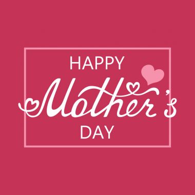 Anneler günü tipografik arka plan.