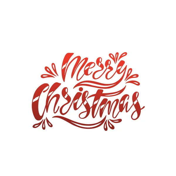 God Jul. Handritad kalligrafi text. Semester typografi design. Christmas gratulationskort. — Stock vektor
