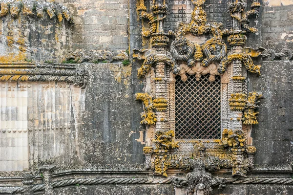 Manuelino pencere Mesih'e manastır Tomar, Portekiz