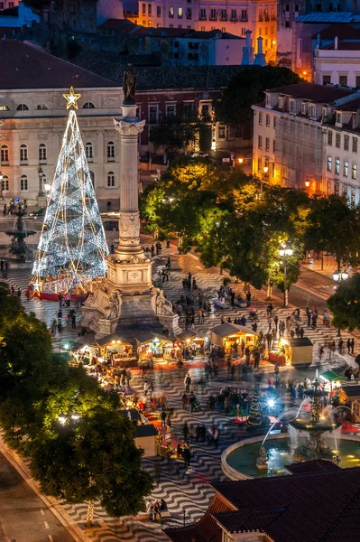 Lisbon at Christmas time — Stock Photo, Image