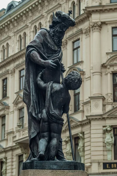 La estatua de la fuente Leopold en la calle Graben, Viena, Austria . — Foto de Stock